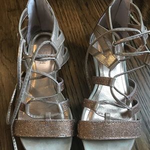 Gladiator Shoes by Kenneth Cole light gold